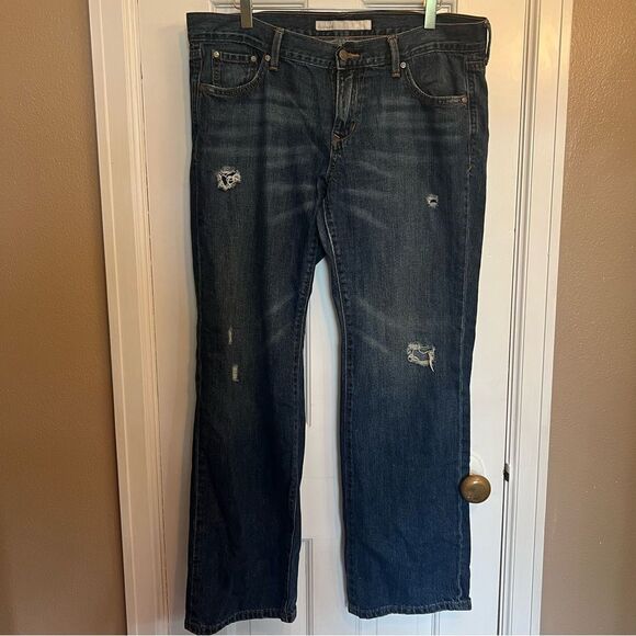 Old Navy Women's Jeans - Dark Blue - Picture 1 of 8